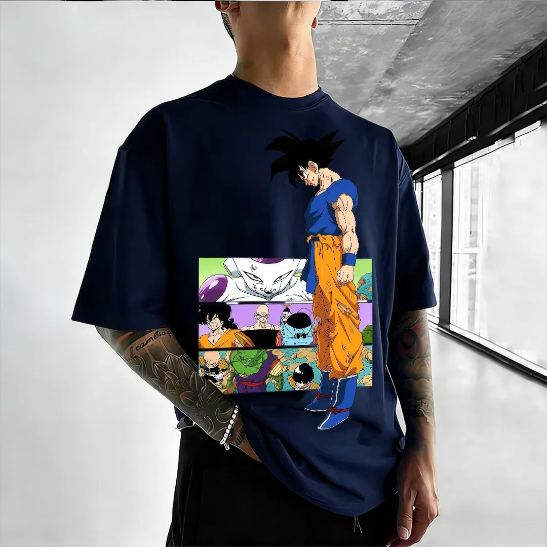 2026 Summer Hot Sale Dragon Ball Anime Pattern Family Parent-child T-shirts High Quality Short Sleeved Harajuku Streetwear Tees