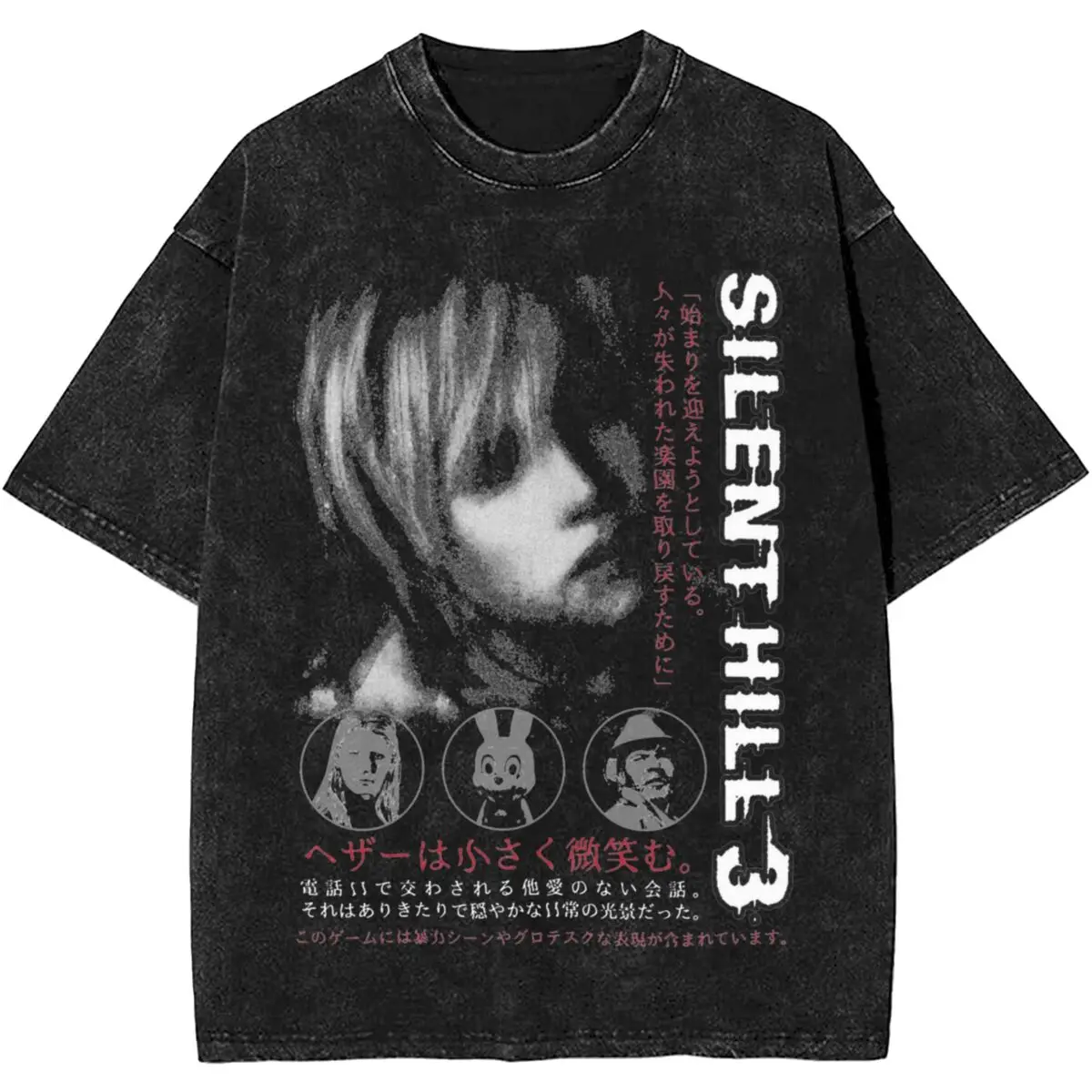 Men Women Heather Silent Hill 3 T Shirts Summer Horror Game Casual T-Shirts 100% Cotton