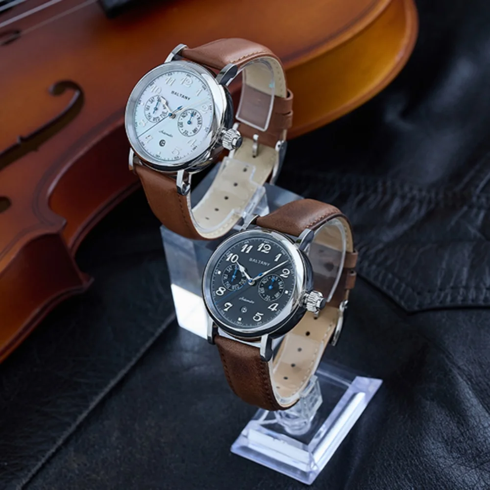 Baltany 2025 New Men Automatic Mechanical Watch Miyota 9122 Retro Sapphire Crystal Hardening Process Dress Watch for men