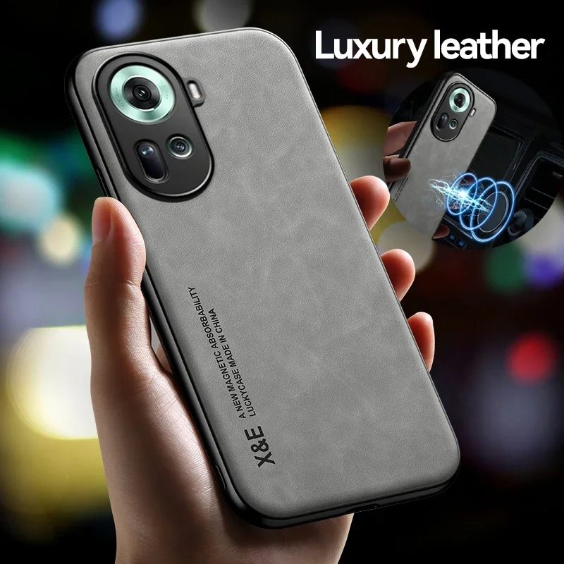

Задняя крышка для телефона OPPO Reno 7 Z 12 11F 10 Pro Plus 8 Lite 8T 4G 5G Силиконовые мягкие защитные магнитные кожаные чехлы для телефонов