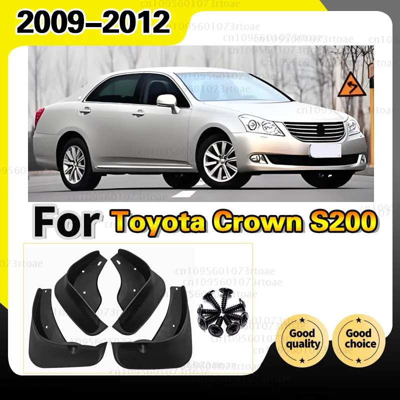 4 PCS Car Mudflap for Toyota Crown S200 2009 2010 2011 2012 Fender Mud Flaps Guard Splash Flap Mudguards Accessories 13th 13 Gen