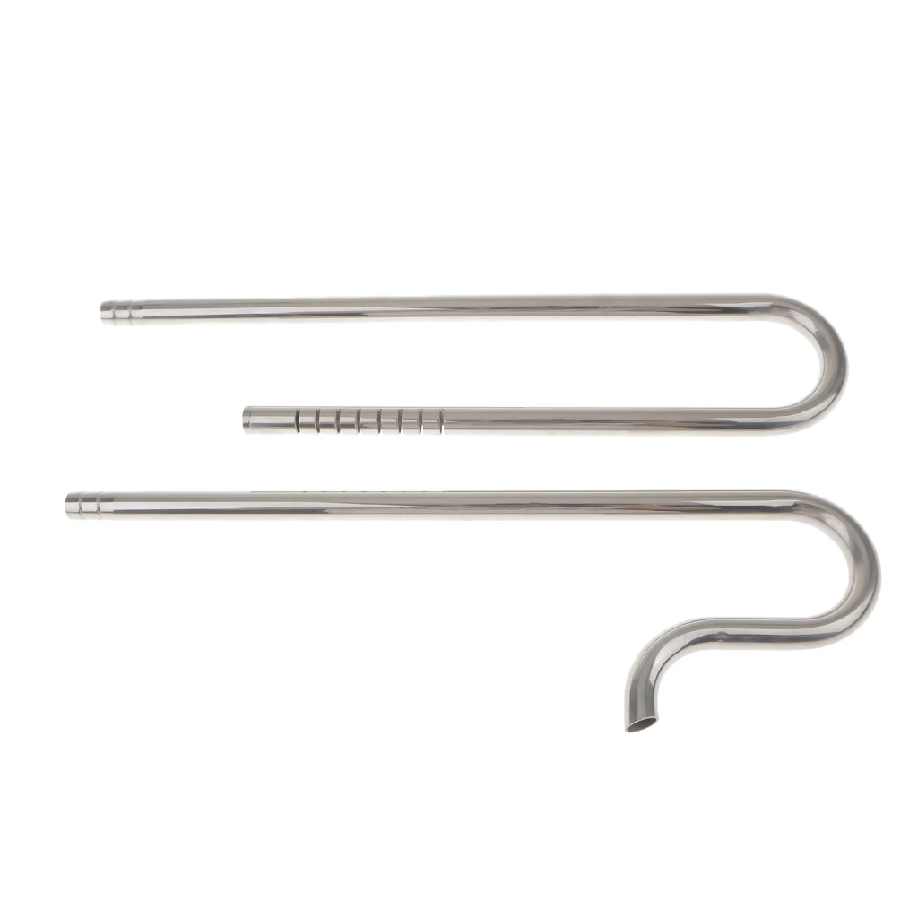 Stainless Steel Aquarium Pipe Set Inflow Outflow Water Hose for Planted Fish Tank Filtration System