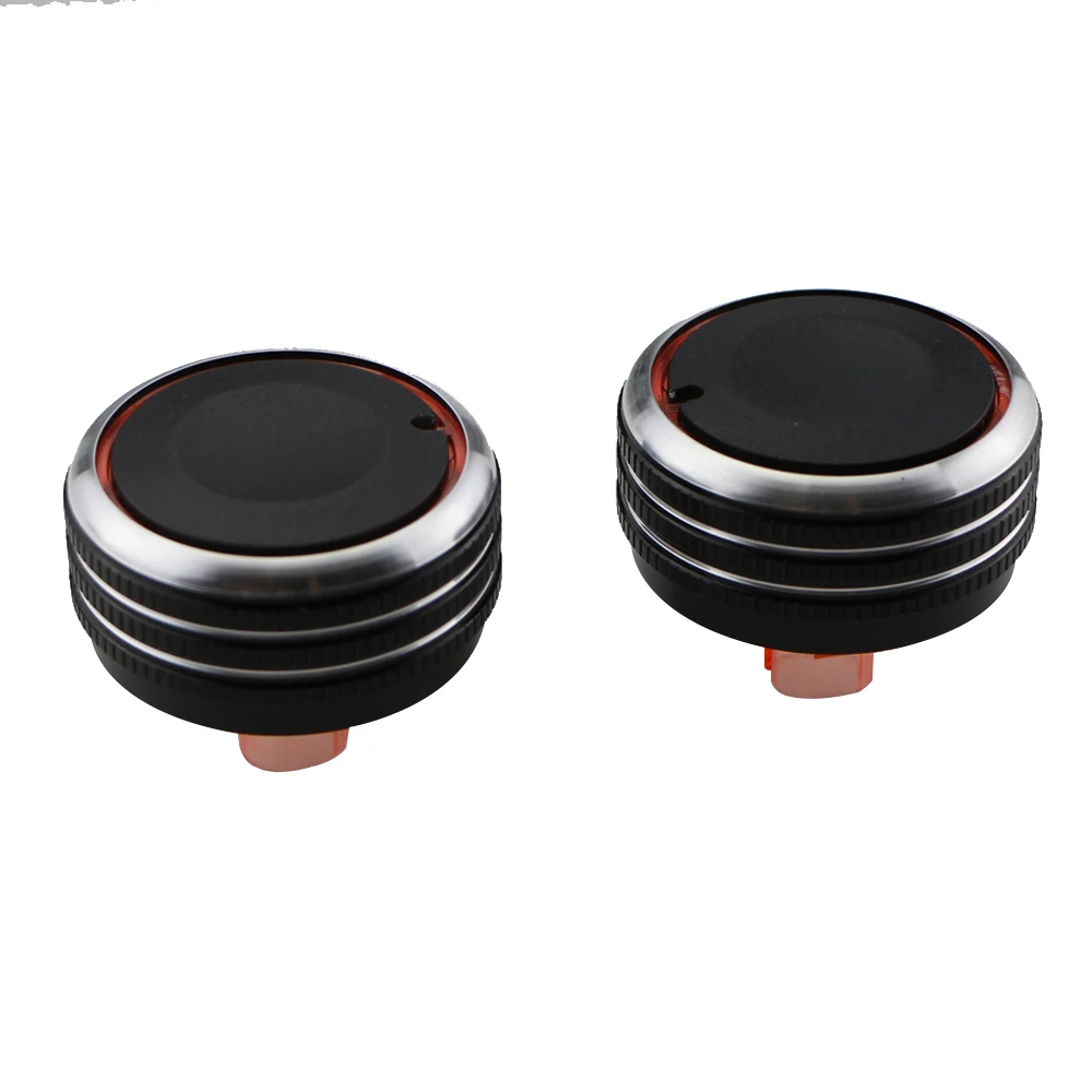 2Pcs Car Air Conditioning Knob Cover for KIA RIO K2 KXCROSS 2017 2018 2019 2020 Heat Control Switch Sticker Interior AC Handle