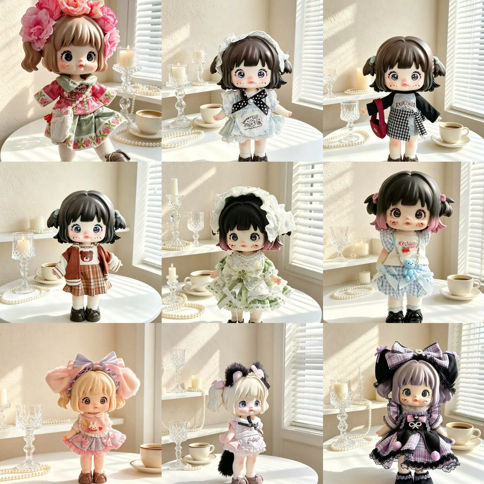 

Nommi Doll Clothes Forest Country Series For 5 Jointed Movable Doll Blind Box Matching Outfit With Shoulder Bag For Collectors
