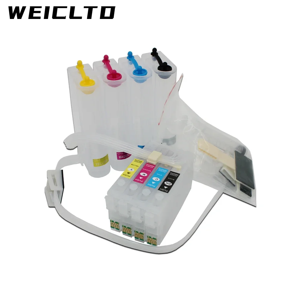 Empty 822 822XL Ciss System with Chip for Epson Workforce Pro WF-4834 WF-3820 WF-4830 WF-3823 WF-4820 Printer