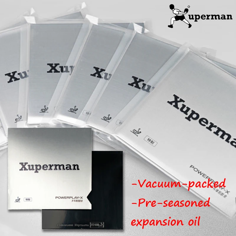 

Xuperman Xuxin Table Tennis Rubber Sheet Special Made Pips-in Sticky Ping Pong Rubber with High Density Sponge Fast Attack Loop