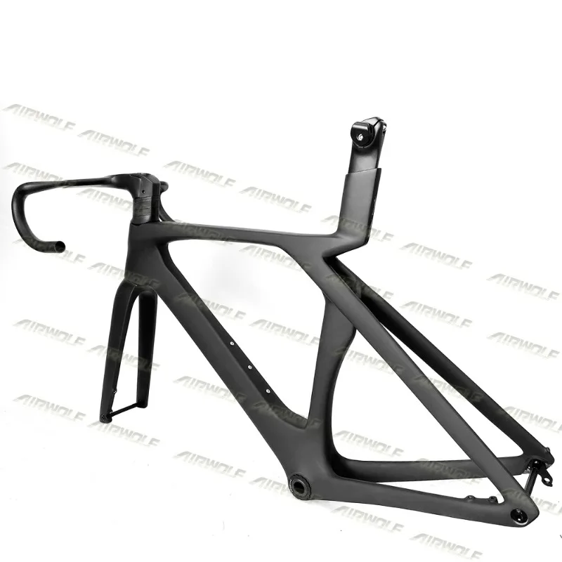 2024 Airwolf Gen 7 Carbon Road Bike Frame Max 700*28C Tires Climbling Bike Frame Disc Brake BB T47 Carbon Bicycle Frameset