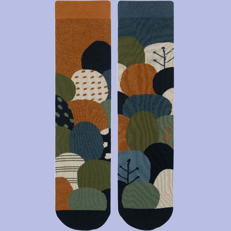 5/10 Paar neue Damen Frühjahr und Herbst Socken Hahnen tritt Mode einfache Trend Baumwolle Mittel rohr Socken hochwertige Socken