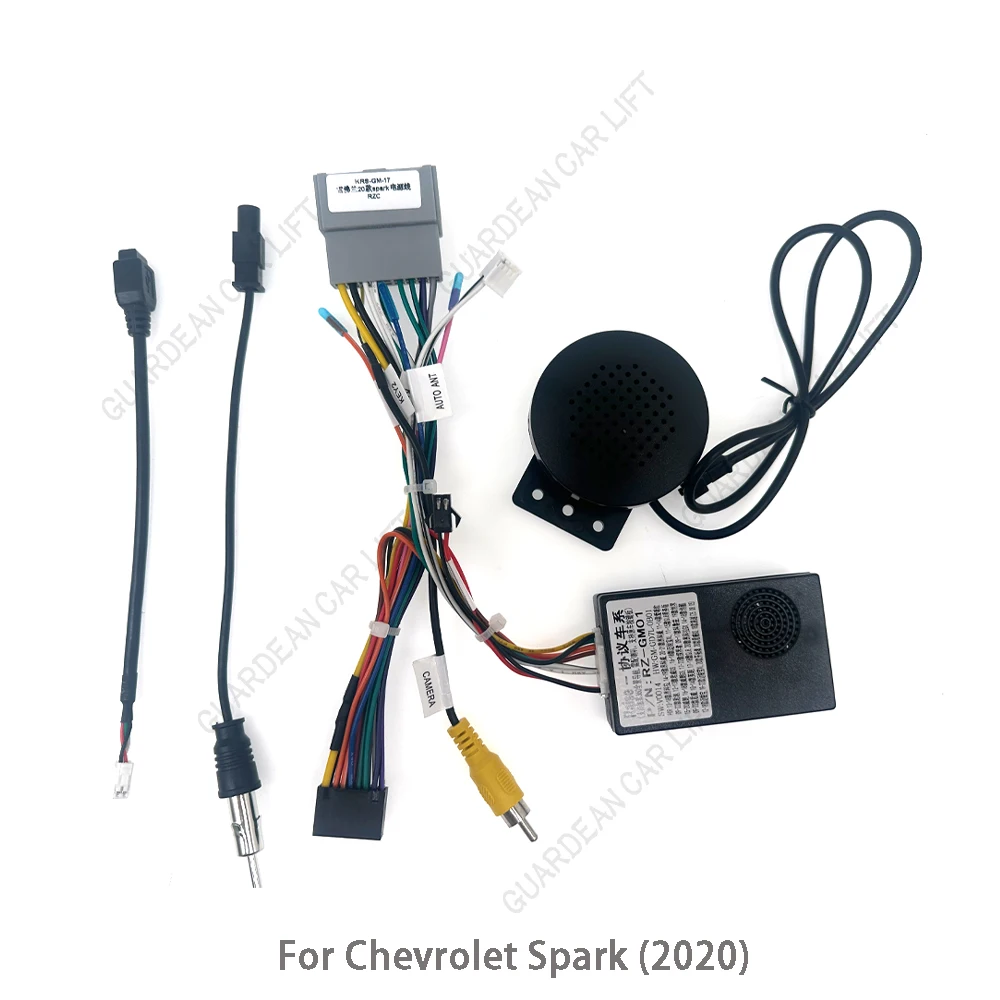 Car Radio Wiring Cable 16Pin Harness Adapter With CANBUS Box For Chevrolet Spark (2019) Stereo Installation Cable