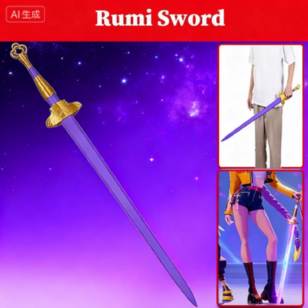 

Дьявол мультфильм косплей реквизит охотник Хэллоуин Руми длинный меч нож реквизит костюм карнавальный косплей костюм аксессуары