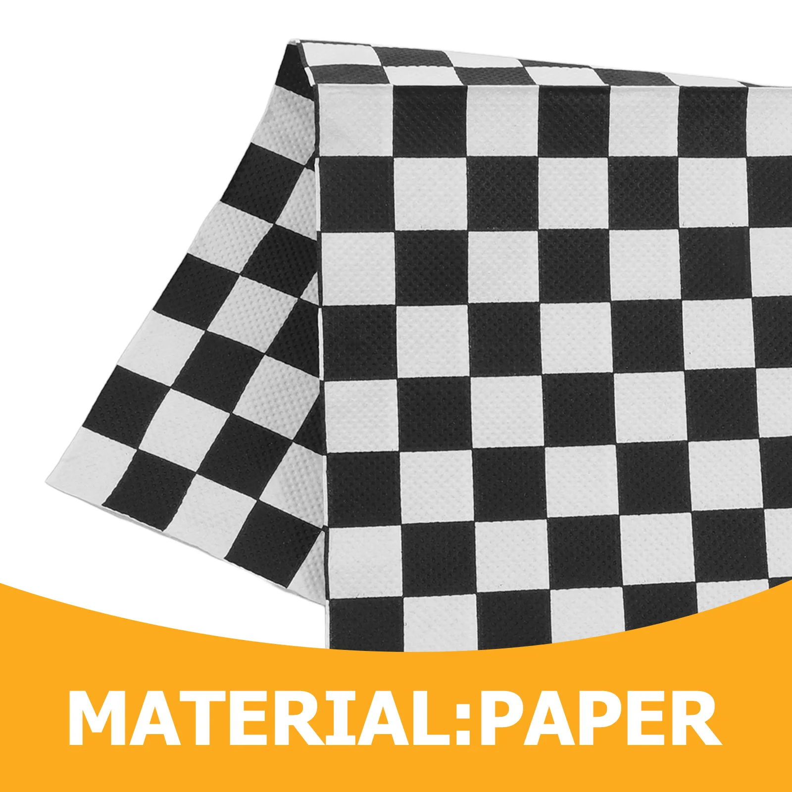 100 قطعة أسود أبيض متقلب منديل زينة الحفلات منشفة ورقية عيد ميلاد الزفاف أنيقة المسيل للدموع مقاومة لينة ماصة ضيف #2