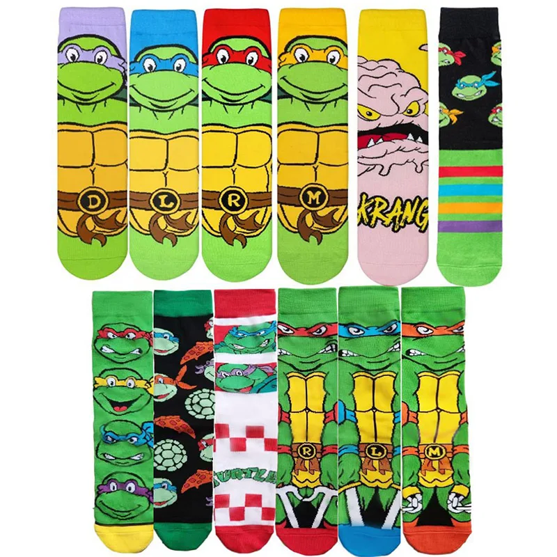 Ninja Socks – Najlepsze Skarpetki z Motywem Teenage Mutant Ninja Turtles dla Mężczyzn i Fanów Anime