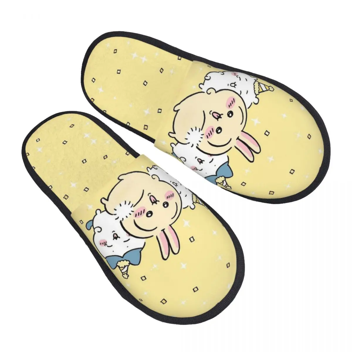 

Домашние тапочки с героями мультфильмов Chiikawa на заказ, женские тапочки без шнуровки из мягкой пены с эффектом памяти, обувь для спальни