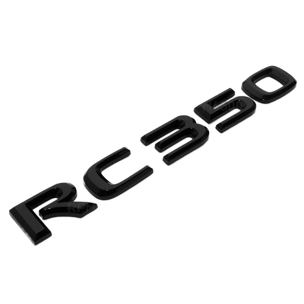 

For Lexus Trunk Lid RC 350 Letter Logo Badge Emblem Car Replace F-Sport Gloss Black