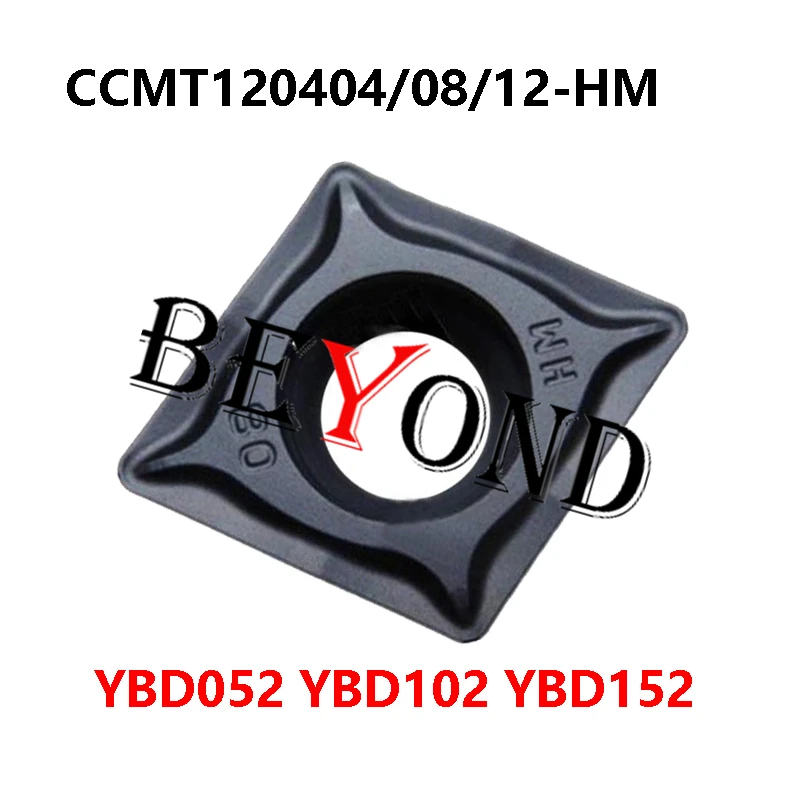 CCMT120404-HM YBD152 CCMT120408-HM YBD052 CCMT120412-HM YBD102 Carbide Inserts For Cast Iron 100% Original CCMT 120408 120404