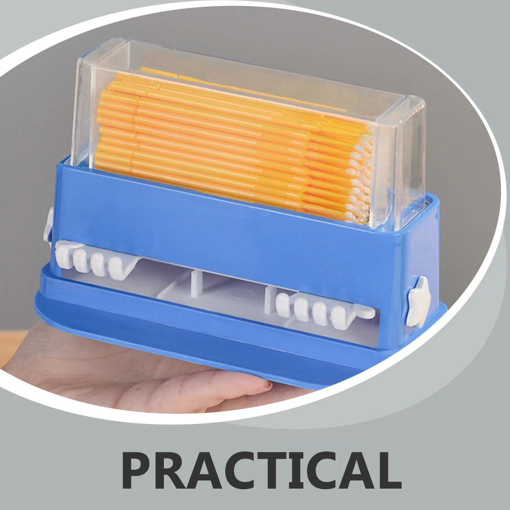 

Cotton Swab Box Enlarged Space Large Capacity Salon Pressing Container Hygienic Convenient Use Dustproof Sealing Storage Case