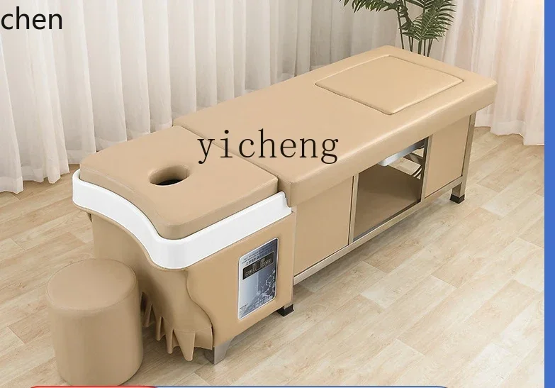 HXL Salon de coiffure pour Salon de coiffure traitement de tête Fumigation lit de thérapie de Massage intégré lit de Moxibustion