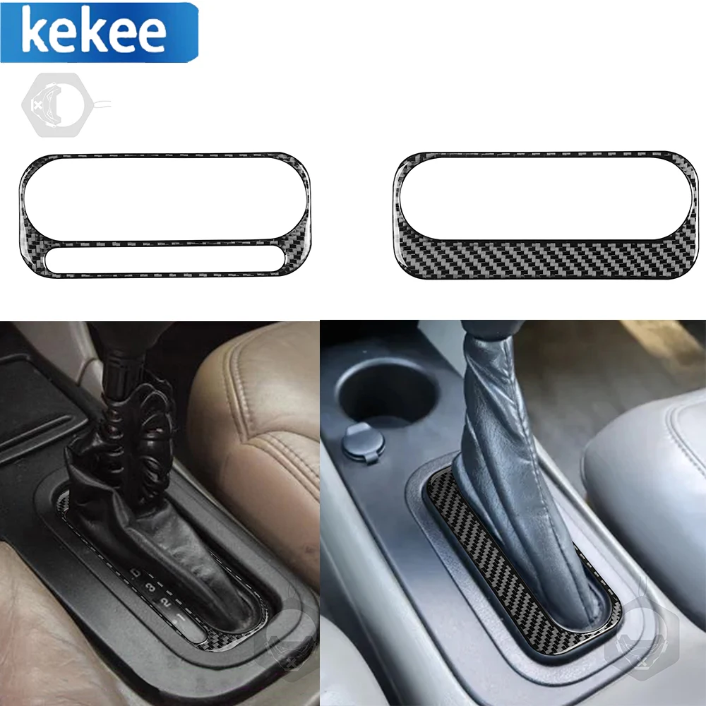 

Car Central Console Automatic Manual Gear Panel Real Carbon Fiber Trim Sticker For Chevrolet Impala 2000-04 Interior Accessories