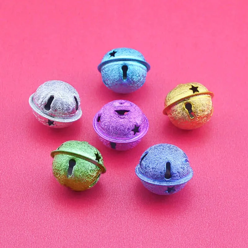 5Pcs/Pack 2.4cm Golden And Silver Bells Home Party Christmas Tree Decoration Supplies DIY Crafts Handmade Accessories Material
