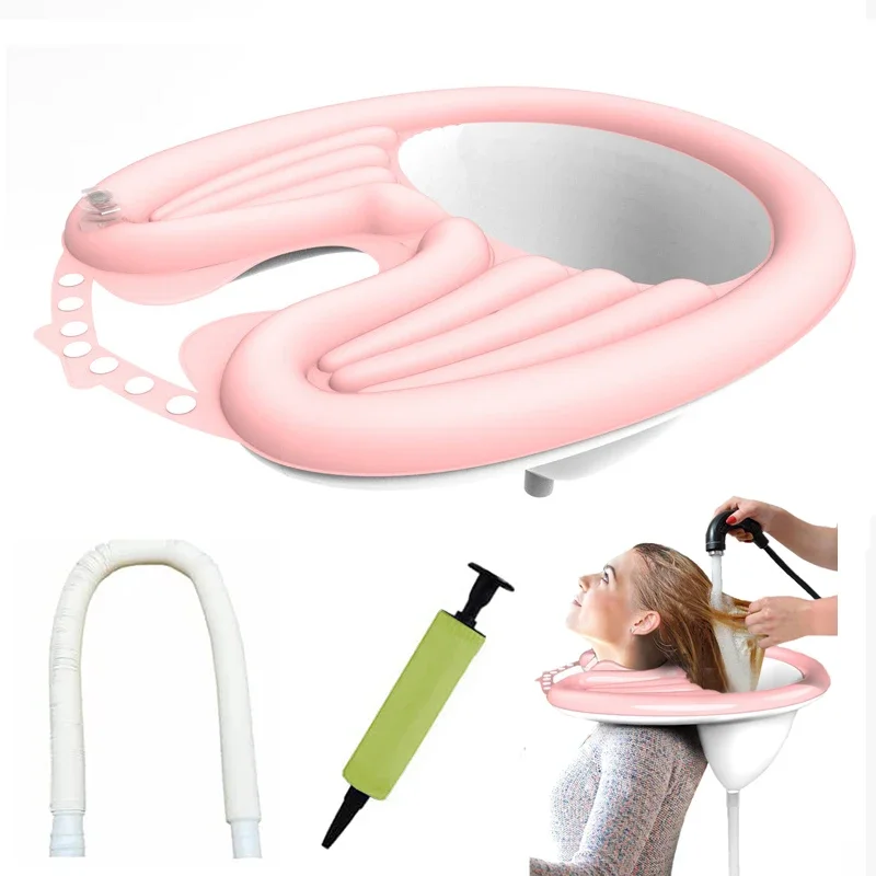 Inflatable Shampoo Basin Portable Shampoo Bowl Hair Washing Basin for Bedridden Children Pregnant Women and Patients