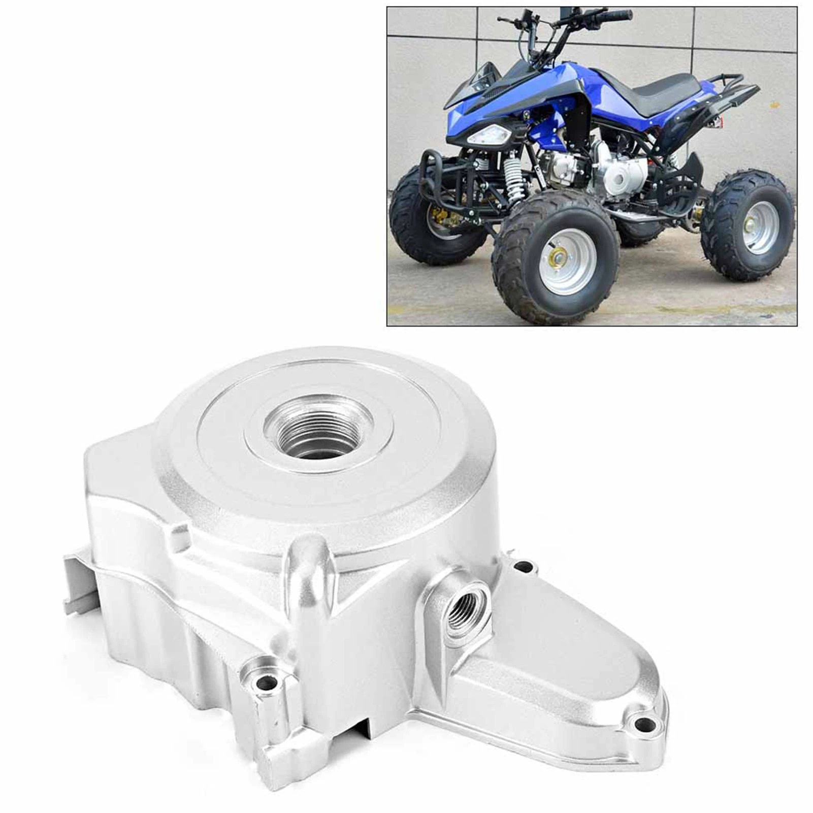 Funda de cubierta de motor de arranque de montaje superior, funda de cubierta de motor de arranque compatible con 110cc 125cc PIT Quad Dirt Bike ATV