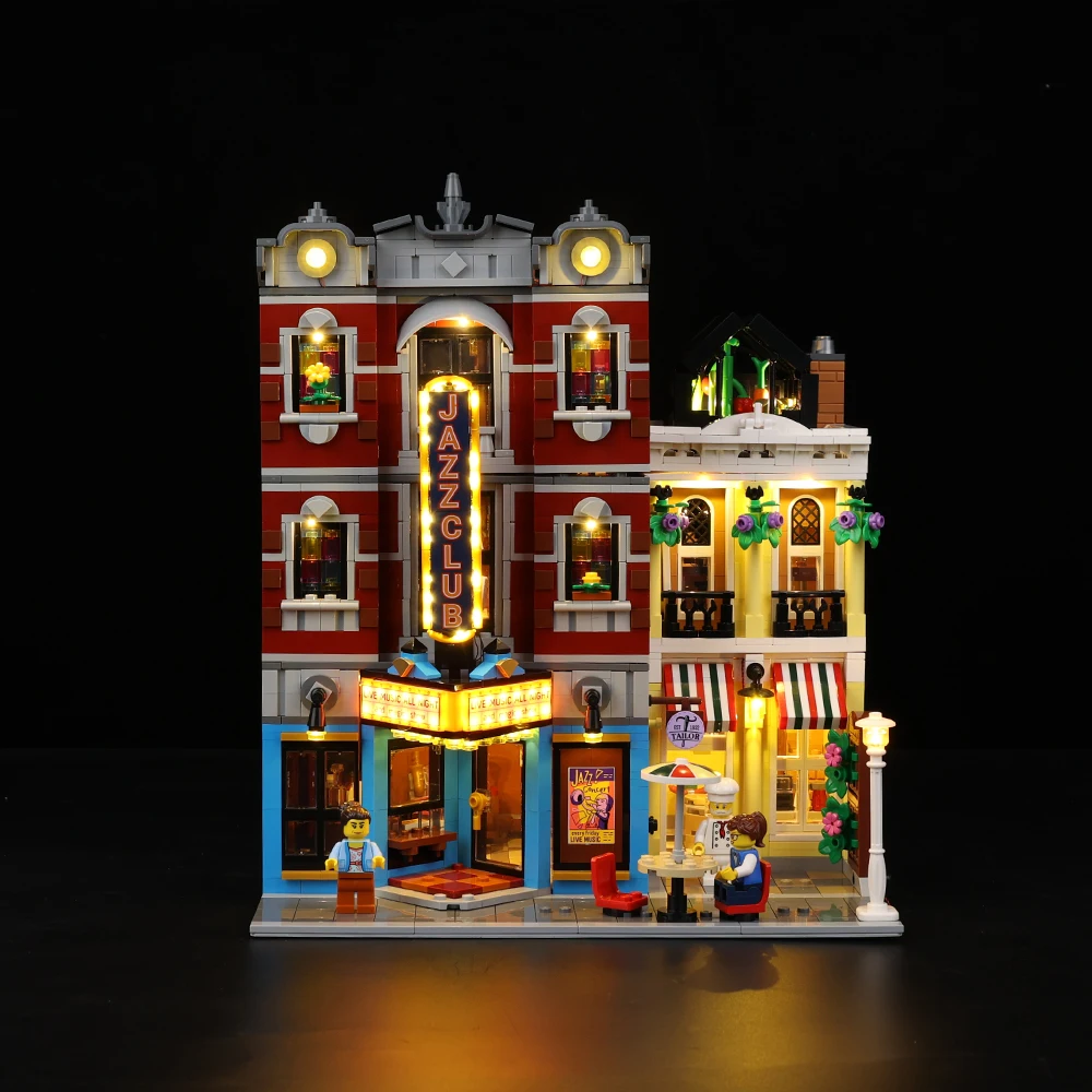 Led Lighting Kit For Jazz Club & Pizzeria For 10312 Creator Expert Modular Buildings Lights Set (Not Include the Model)