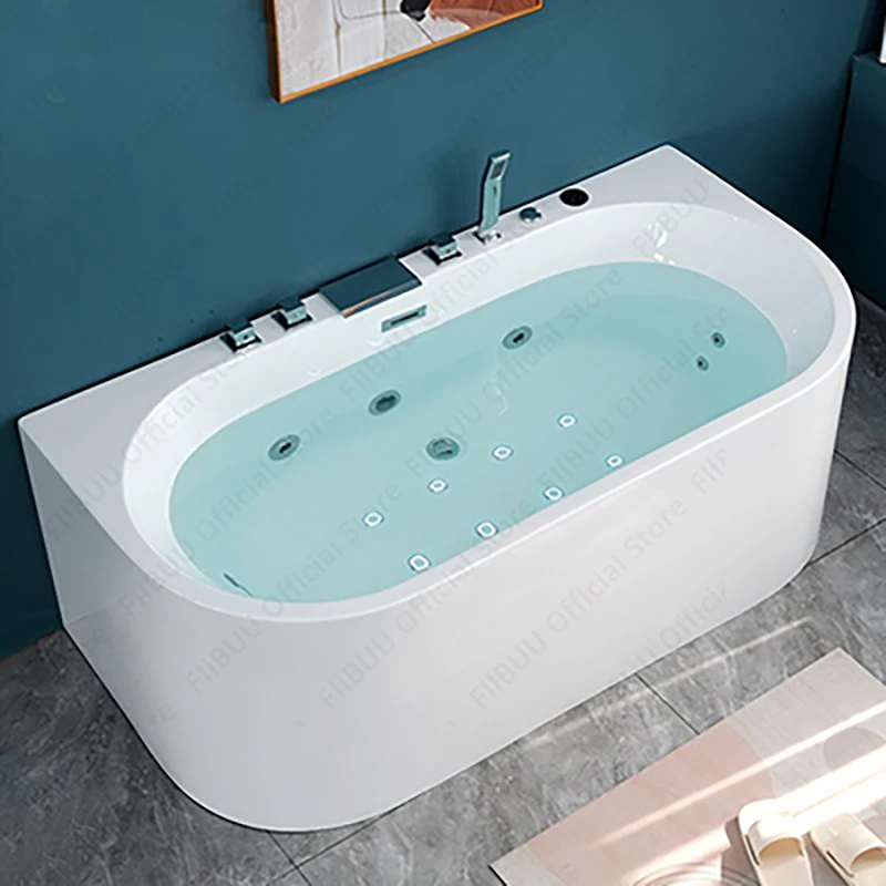 

Luxury Three-sided Skirt Bathtub,deepened Multifunctional Bathtub, Ergonomically Designed For The Ultimate Relaxing Soaking Bath