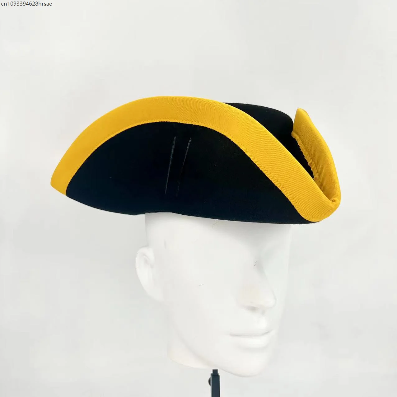 The 18th Century Britain Tricorn Hat Simple History Peter the Great Cap Retro Adult Prop Party Hat Holiday Birthday Gifts 4