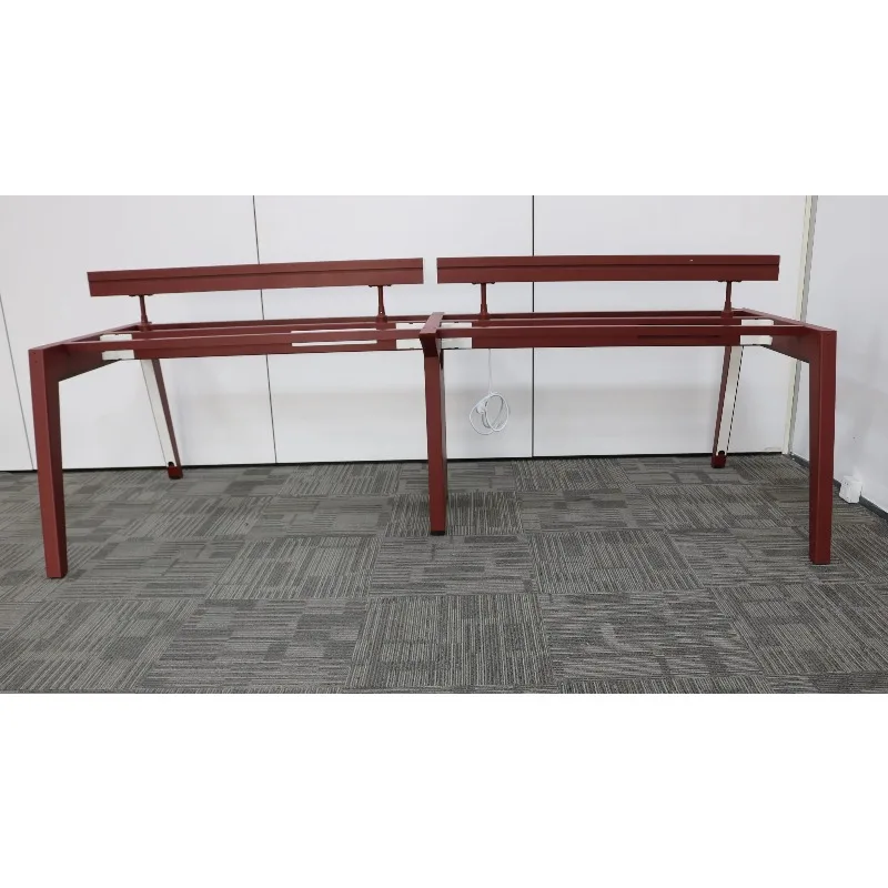 China Hardware Furniture Table Guangzhou Factory Metal Office Table Frame for Office Workstation 4 Person