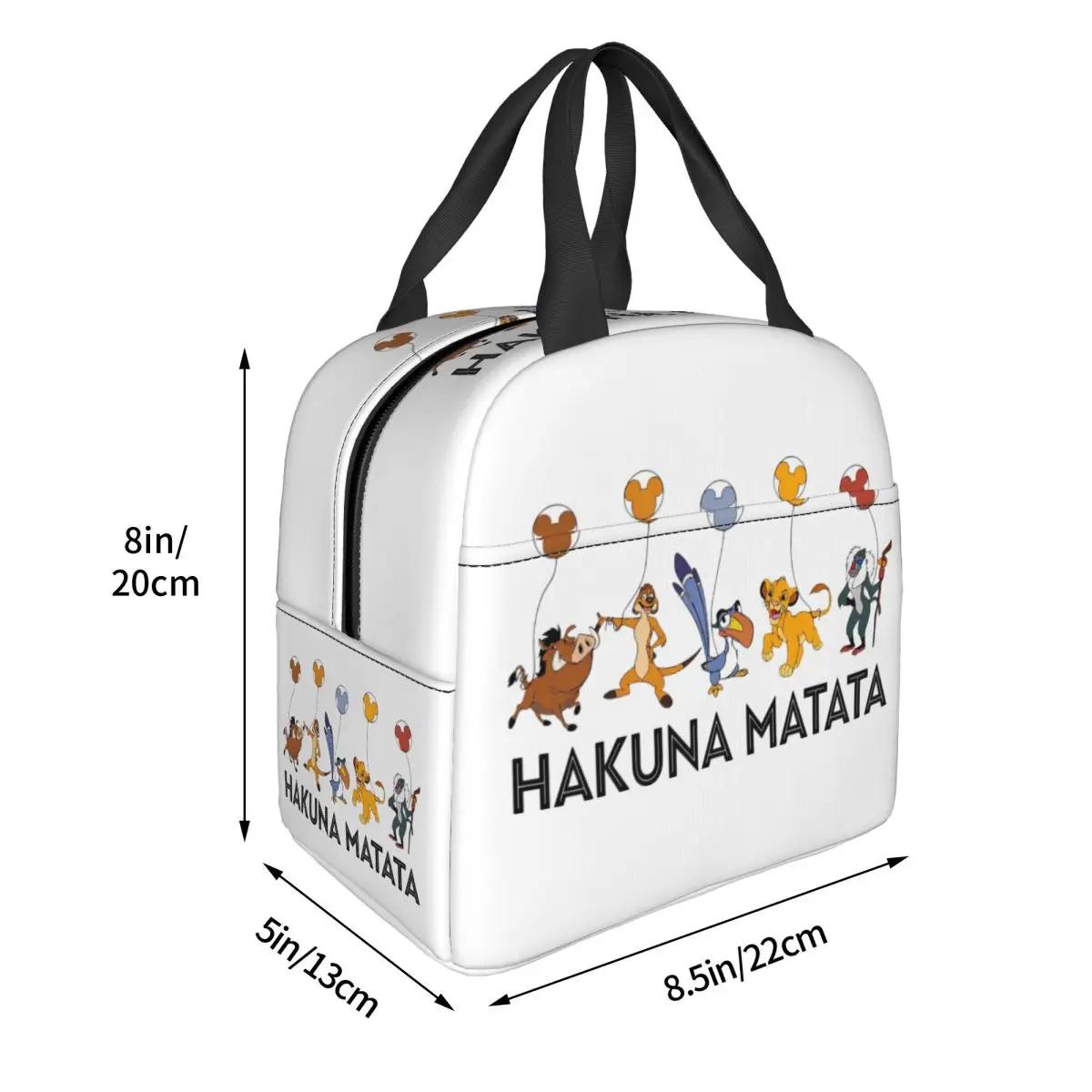 الأسد الملك هاكونا ماتاتا المملكة سفاري معزول أكياس الغداء حقيبة حرارية وجبة الحاويات حمل علب الاغذية الغذاء حقيبة المدرسة في الهواء الطلق #6