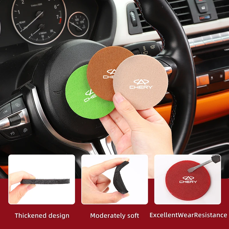 

Car interior felt coasters For Chery Tiggo 5 2 3 7 PRO 8 5X IQ QQ Fulwin Face Arrizo A1 A3 A5