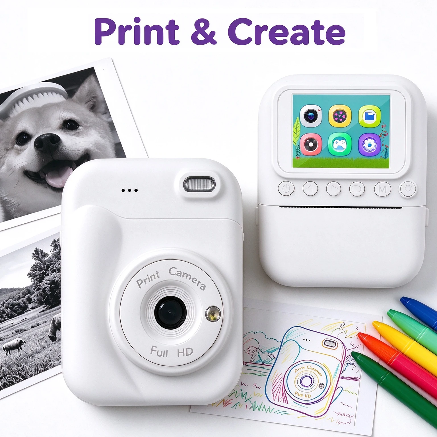 Portable Instant Print Camera 2.4