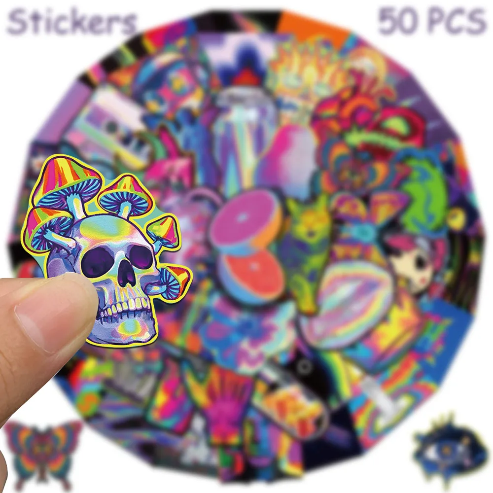 50pcs Cartoon Pretty Pink Object Stickers Decals For Laptop Scrapbook Suitcase Skateboard Helmet DIY Cartoon Graffiti Stickers
