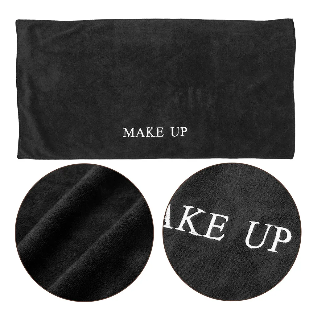 

Black Makeup Table Mat 40x100cm Waterproof Stain Resistant Non Slip Fabric Vanity Desk Protector for Dressing