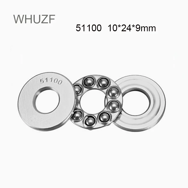 

51100 Thrust Bearing 10PCS 10*24*9 mm ABEC-3 Axial 51100 Trust Needle Flat Roller Ball Bearings 8100 Thrust Ball Bearings