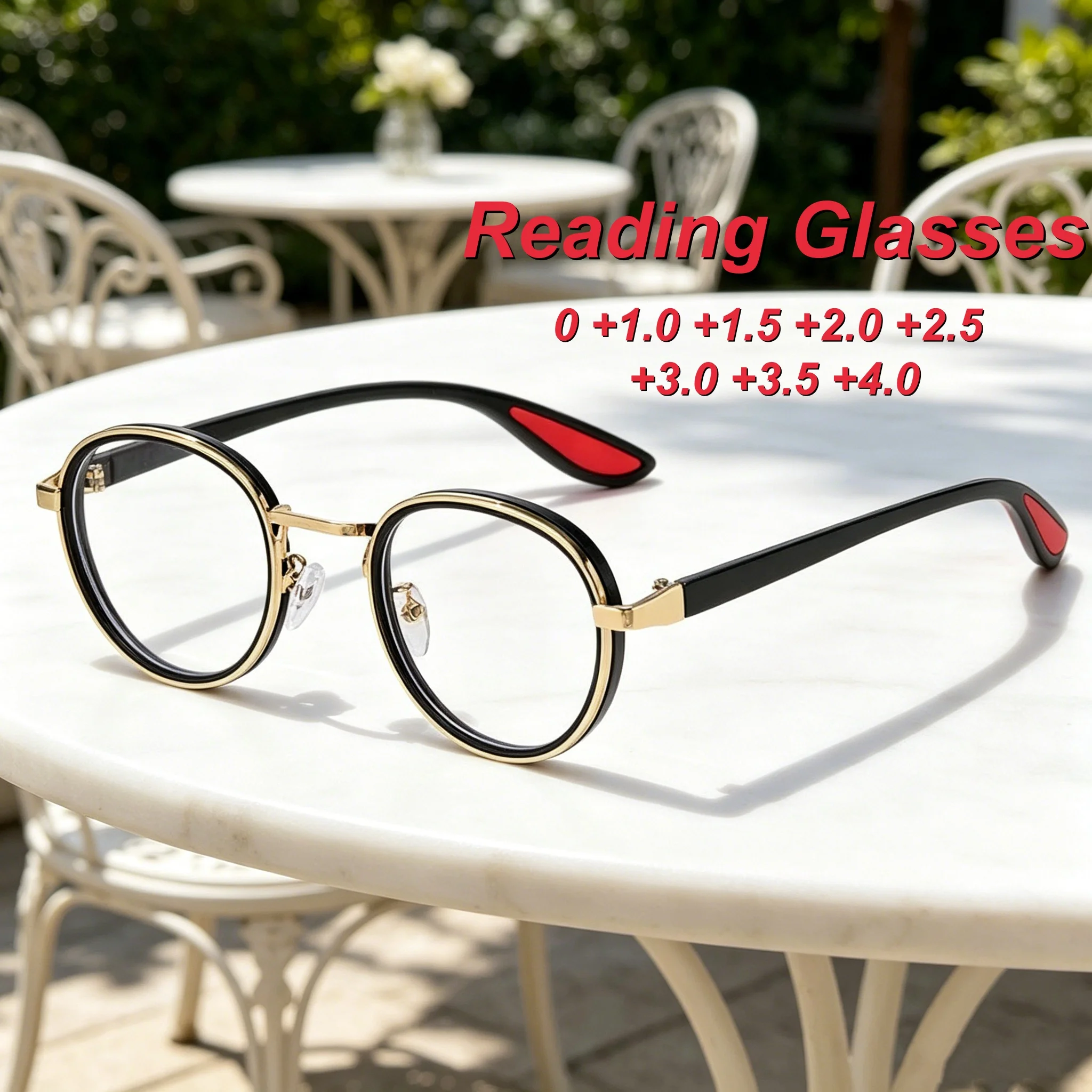 Men'S Fashion Glasses 2026 - 2026 Neue Modische Personalisierte Luxus-Rundrahmen-Lesebrille für