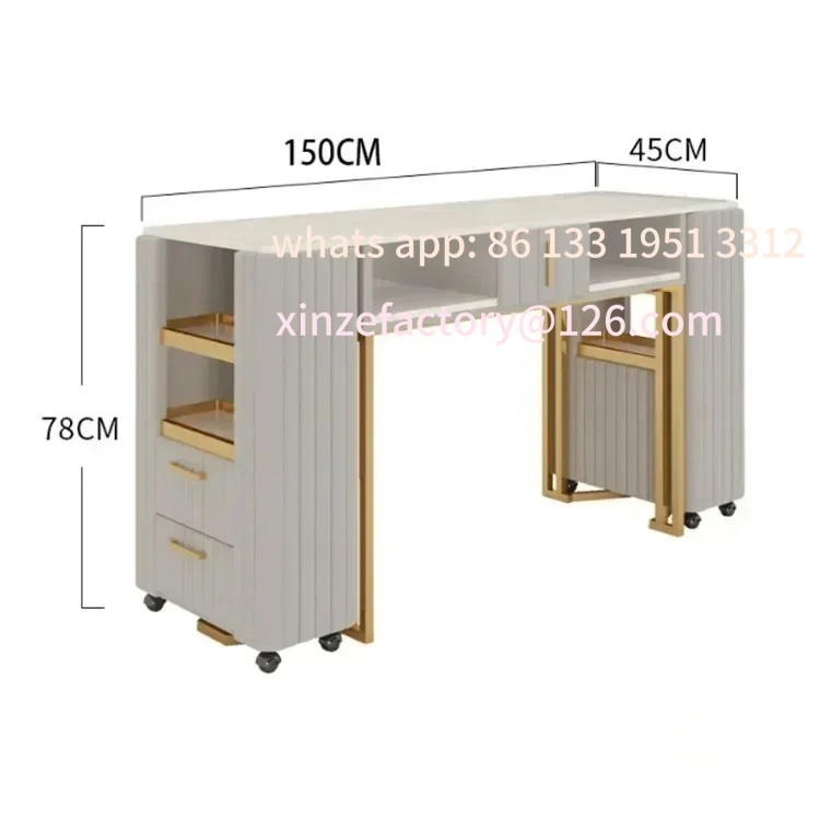 

Customizable Multi Functional Salon Manicure Desk Beauty Salon Manicure Table Nail Desk