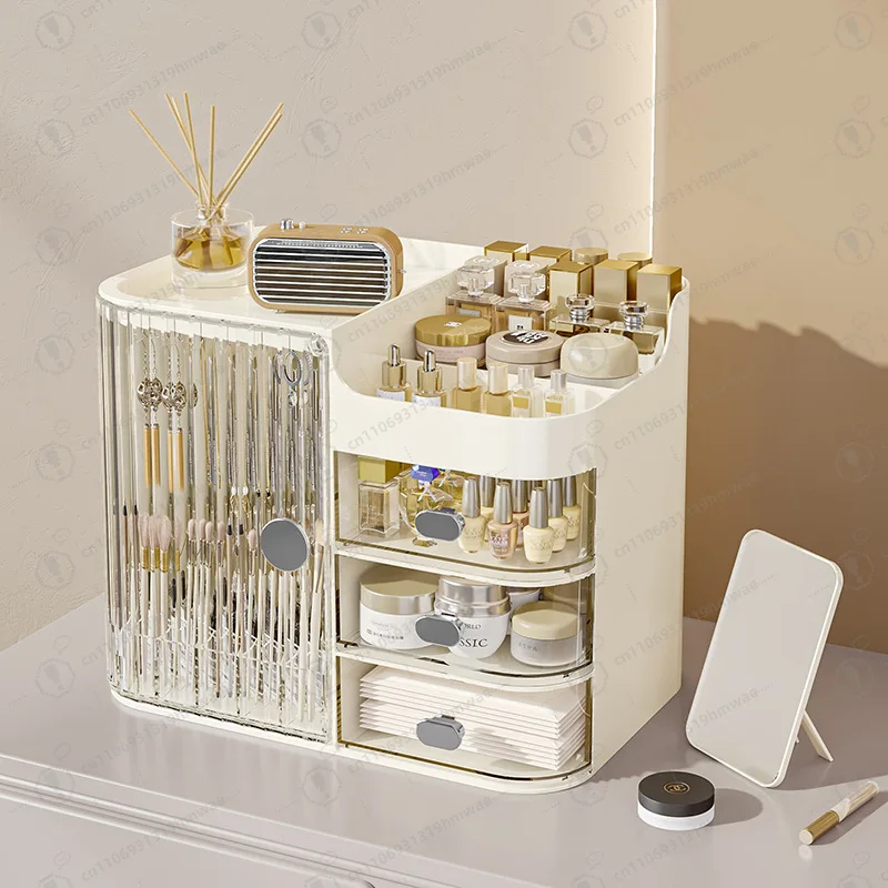 

Multifunctional Drawer Type Transparent Cosmetic Storage Box Plastic Desktop Storage Box Cosmetic Storage Box