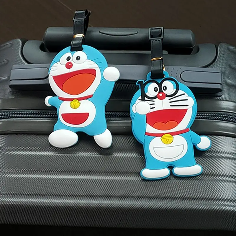 Doraemon animatie perifere cartoon kawaii koffer gecontroleerd instappas reizen naar het buitenland anti-verlies kaart reisbenodigdheden