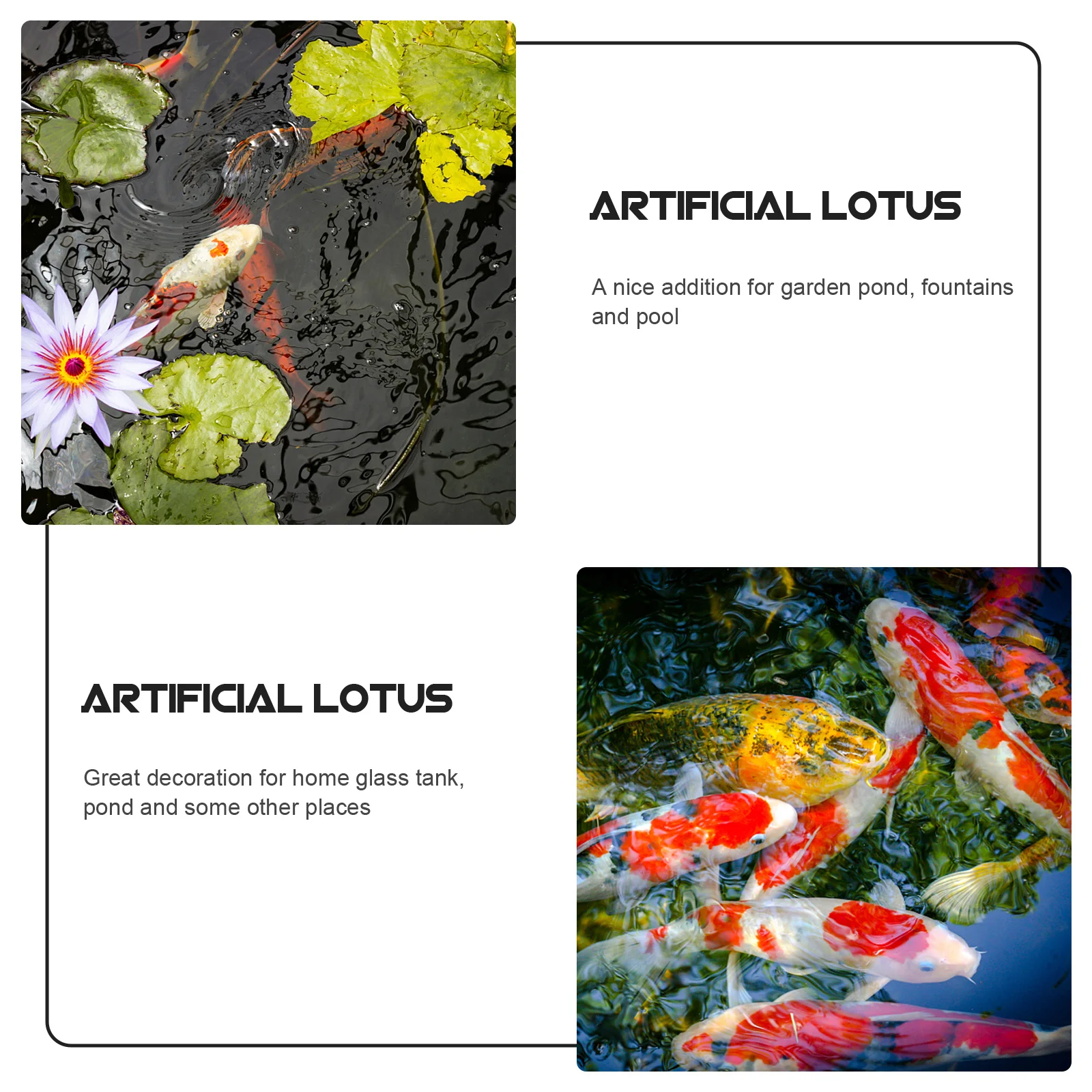 

6pcs Simulation Lotus Decor Mixed Color Artificial Lotus For Fish Tank Pond Garden Fountain Home Glass Tank Lifelike Water Lily