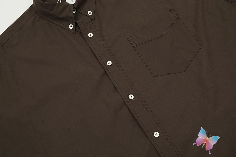 Ropa de calle de moda de París Unisex de gran tamaño, camisas de legado, camisa básica de desplazamiento en blanco y negro café, camisetas de manga larga para hombres y mujeres