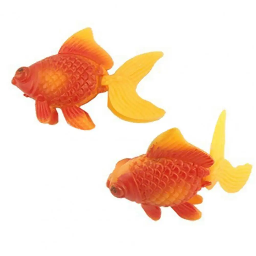 5*3cm Artificial Fish Plastic Swim Gold Fish Aquarium Tank Decoration Ornament Realistic Goldfish Model Landscape Animals Figure