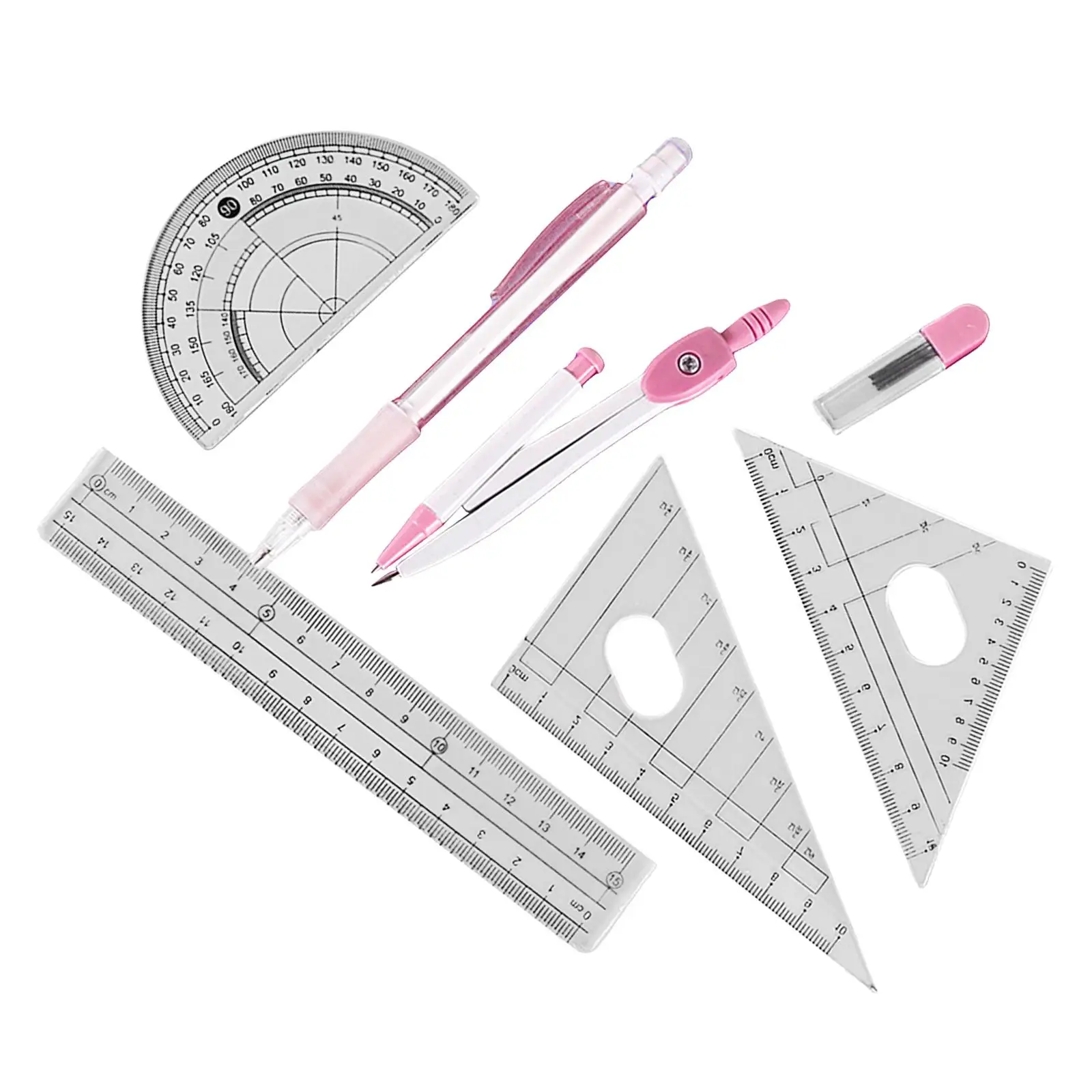 5xCompass Compasses Pen Set Pencil Lead for Study Office Supplies Drawing