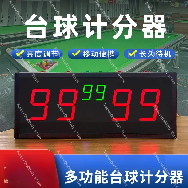 Remote Controlled Mini Digital Scoreboard, Portable Score Keeper for Basketball Volleyball Billiards Badminton Table TennisGames