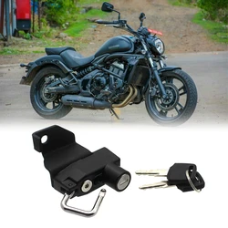 Fit For Kawasaki VN650 Vulcan S 650 2015-2019 2016 2017 2018 Motorcycle Helmet Lock 2 Keys Black Steel Plate VulcanS