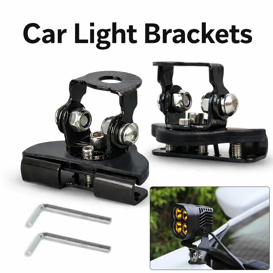 1/2pcs Work Light Mount Bracket, Universal Clamp Holder Off Road Light Bar Mount Bracket Car SUV ATV Work Light Mount Bracket