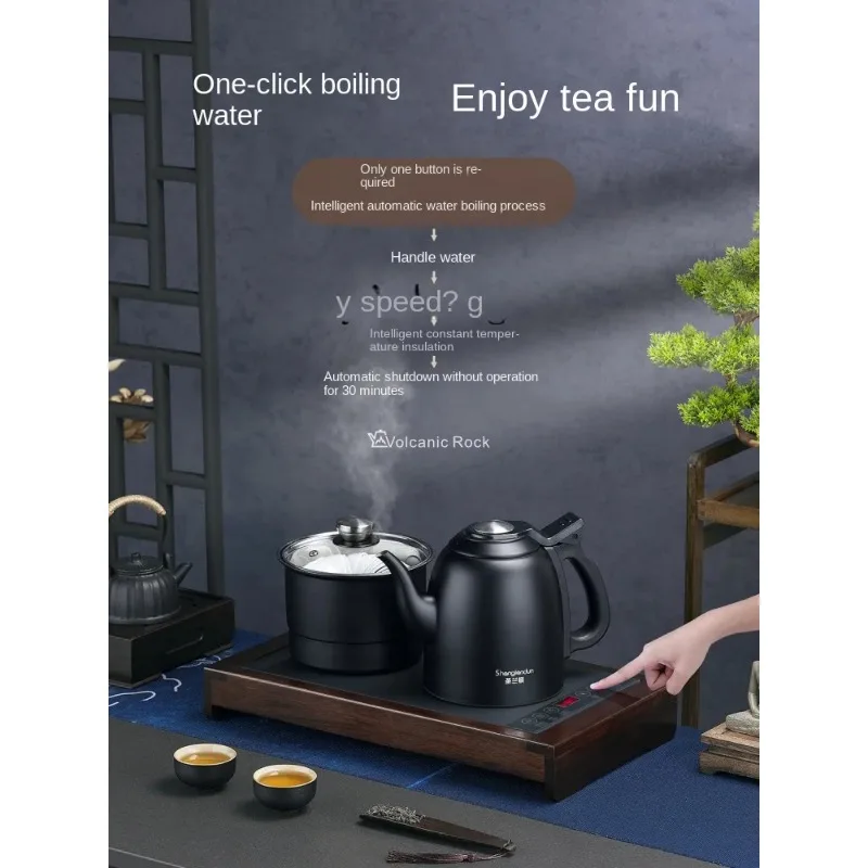 Dq-20 Bilateral Automatic Water Feeding Fast Kettle Tea Table Embedded Electric Heating Tea Stove 4