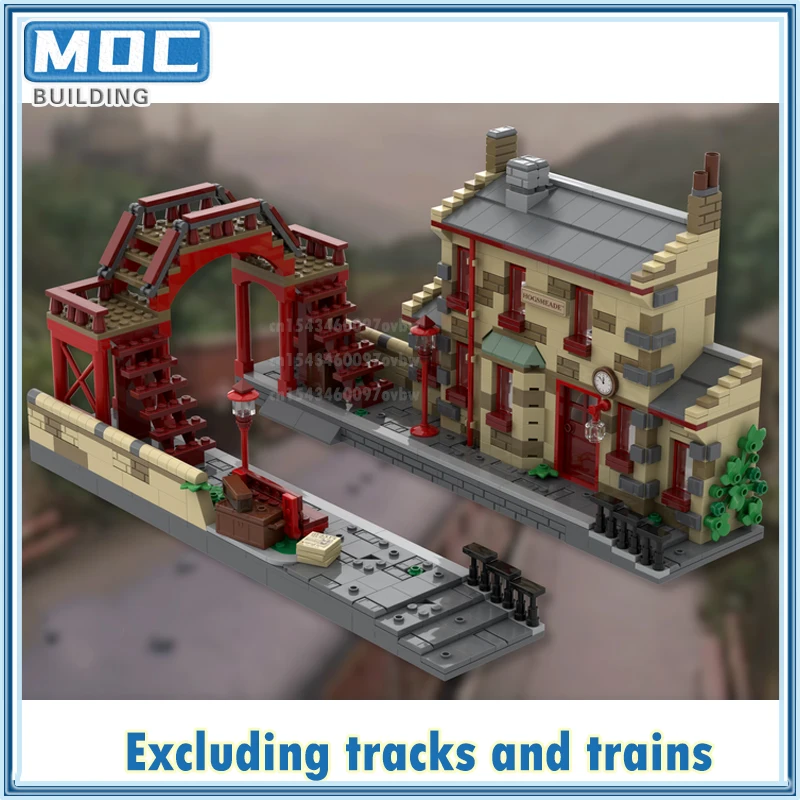 Movie Series Hogsmeaded Station Building Blocks MOC Harris Magic Modle City Architecture Bricks Set Toys Collections Xmas Gift