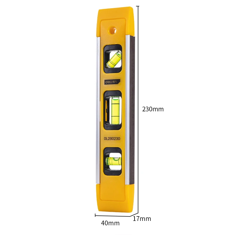 1PC Level Ruler High Precision Strong Magnetic 3 Bubble Level Meter Mini Inclinometer Level Measuring Instrument Household Tools