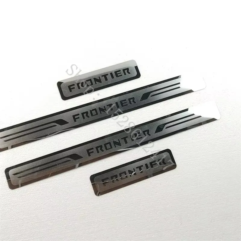 For Nissan FRONTIER PRO 4X 2017 2018~2024 Stainless Sticker Door Sill Scuff Plate Guards Threshold Pedal Trim Car Accessories view 4